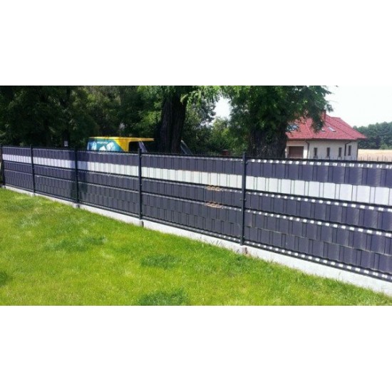 Žoga lamile MIKKO Economy 4,75x3500cm (450 g/m2) RAL7016, tumši pelēka + 28 gab. turētāji