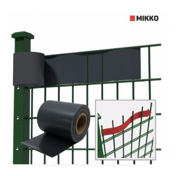 Žoga lamile MIKKO Economy 3500x19cm (450 g/m2) RAL8017, brūna + 28 gab. turētāji