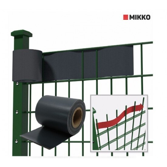 Žoga lamile MIKKO Economy 4,75x3500cm (450 g/m2) RAL8017, brūna + 28 gab. turētāji