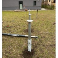 Skrūvpālis M 68X1200X1,8mm M12 HDG