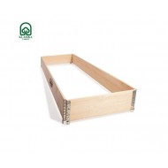 Paaugstinātā dārza dobe koka KLASIKA GARDEN 1200×800×195 mm