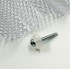 Stiprinājuma skrūves metālam ar starpliku (caurspīdīgu) MK PC DIAMONDS 5x40mm, 50 gab/iepak.