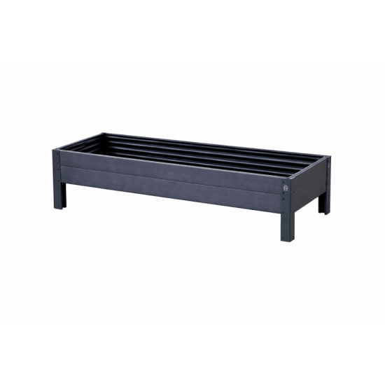 Paaugstinātā dārza dobe KLASIKA Woodlook 1500x500x200 mm, pelēka