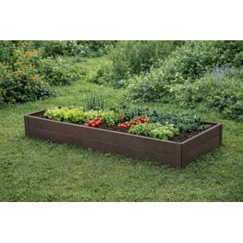Paaugstinātā dārza dobe KLASIKA Woodlook 1500x500x200 mm, brūna