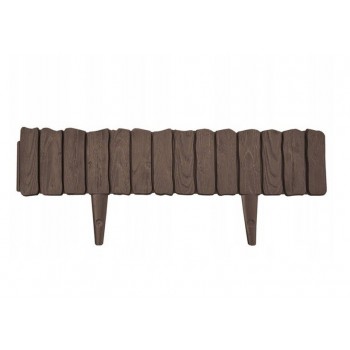 Dekoratīvā zāliena apmale WOOD 58 × 12,5 cm, brūna