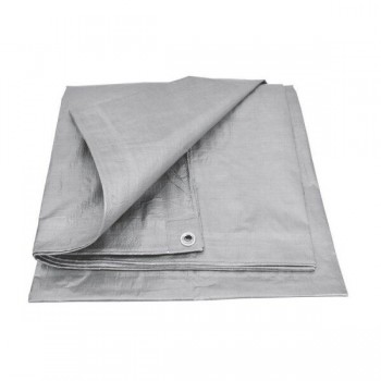 Tents – pārklājs 6 × 10 m, sudraba (120 g/m²)