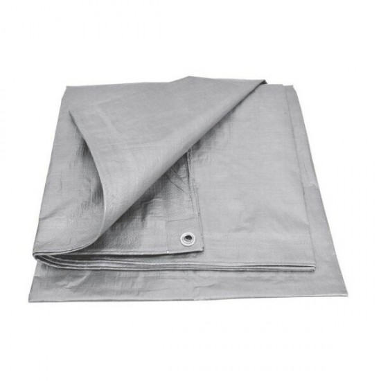 Tents – pārklājs 6 × 10 m, sudraba (120 g/m²)