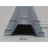 Cinkota tērauda Omega profils 1mm, 2.5m