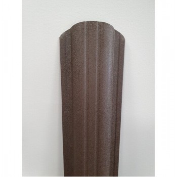 Profilēta metāla žoga štaketas POLO PMx2 RAL8019 (Pelēki brūna) 1500mm
