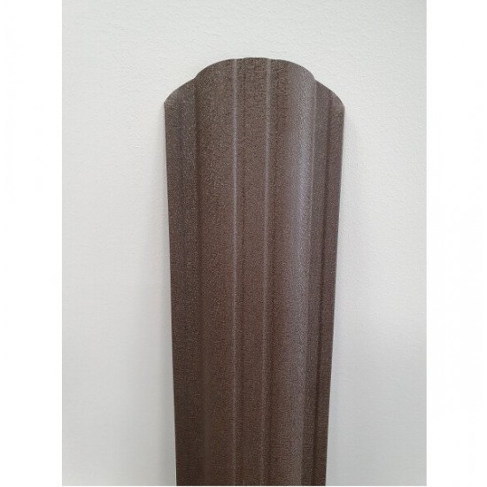 Profilēta metāla žoga štaketas POLO PMx2 RAL8019 (Pelēki brūna) 1500mm