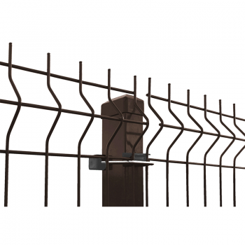 Žoga panelis 3D 50*200/4mm, 51 vertikālā stieple ZN/KRĀSOTS, UV, RAL8017 brūns H 1.03m; Ø 4mm; L 2.5m
