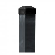 Stabs taisnstūrprofila 40*60/1.3mm, ZN/KRĀSOTS, UV, cepurīte, RAL7016 pelēks H 2.3m; 40*60/1.3mm;