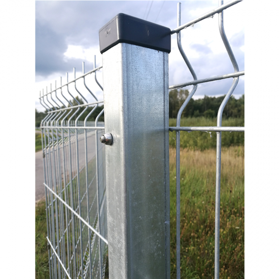 Stabs taisnstūrprofila 40*60/1.5mm, ZN Karsti, cepurīte H 1.7m; 40*60/1.5mm;ZN;