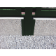 Pasētas metāla stiprinājums RAL6005 zaļš 20*6cm; RAL6005