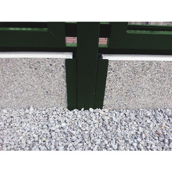 Pasētas metāla stiprinājums RAL6005 zaļš 30*6cm; RAL6005