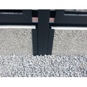 Pasētas metāla stiprinājums RAL7016 pelēks 20*6cm; RAL7016