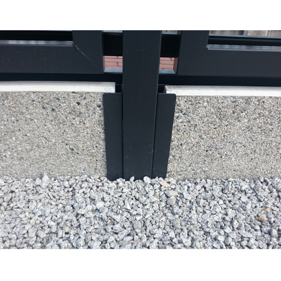 Pasētas metāla stiprinājums RAL7016 pelēks 30*6CM; RAL7016