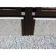 Pasētas metāla stiprinājums RAL8017 brūns 20*6cm; RAL8017