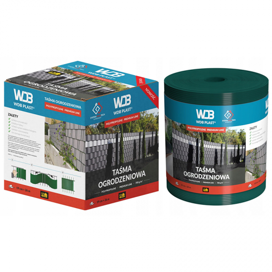 Plastmasas lamiles žogiem un balkoniem RAL6005 zaļš W190mm; L26m; 700g/m²