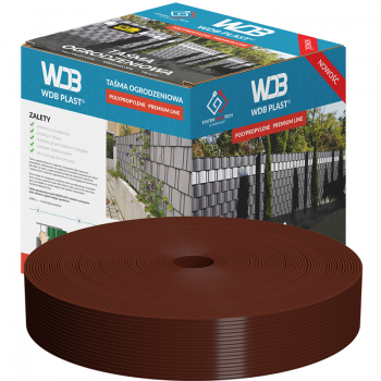 Plastmasas lamiles žogiem un balkoniem RAL8011 W47,5mm; L50m; 700g/m²
