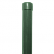 Žoga stabs apaļš Ø38/1.3mm, ZN/KRĀSOTS, UV, cepurīte, RAL6005 zaļš H 2.0m; Ø 38/1.3mm;
