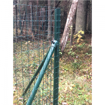 Atsaites stabs Ø38/1.3mm, UV, RAL6005 zaļš H 2.6m; Ø 38/1.3mm;