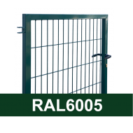 Kvadrātprofilu vārtu vērtne W1M RAL6005 zaļš H1.5 W1.0m