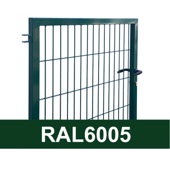 Kvadrātprofilu vārtu vērtne W1M RAL6005 zaļš H1.5 W1.0m