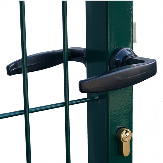 Kvadrātprofilu vārtu vērtne W1M RAL6005 zaļš H1.5 W1.0m