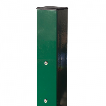 Kvadrātprofilu vārtu stabs RAL6005 zaļš H1900/80*80/2mm-1.2m vārtiem