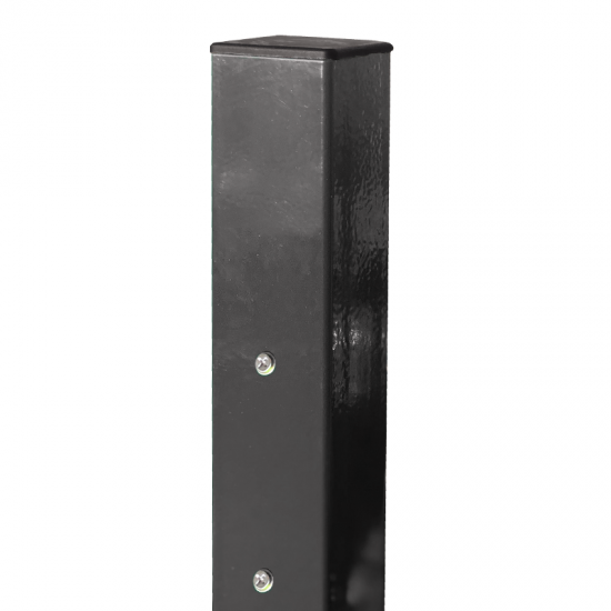 Kvadrātprofilu vārtu stabs RAL7016 pelēks H1900/80*80/2mm-1.2m vārtiem