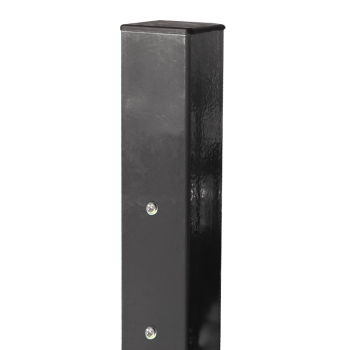 Kvadrātprofilu vārtu stabs RAL7016 pelēks H2500/80*80/2mm-1.73m vārtiem