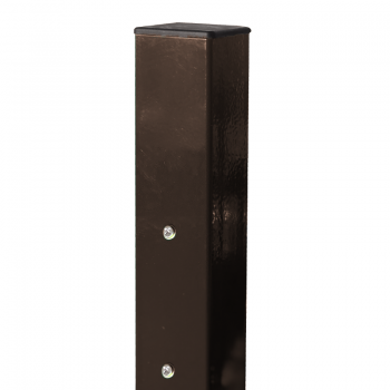 Kvadrātprofilu vārtu stabs RAL8017 brūns H1900/60*60/2mm-1.2m vārtiem