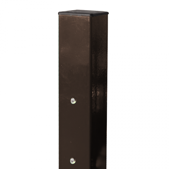 Kvadrātprofilu vārtu stabs RAL8017 brūns H1900/60*60/2mm-1.2m vārtiem