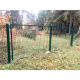 Kvadrātprofilu vārtu vērtnes W4M RAL6005 zaļš H1.2 W4.0m