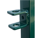 Kvadrātprofilu vārtu vērtnes W4M RAL6005 zaļš H1.2 W4.0m