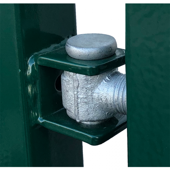 Kvadrātprofilu vārtu vērtnes W4M RAL6005 zaļš H1.5 W4.0m