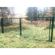 Kvadrātprofilu vārtu vērtnes W4M RAL6005 zaļš H1.5 W4.0m