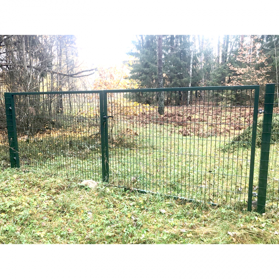 Kvadrātprofilu vārtu vērtnes W4M RAL7016 pelēks H1.2 W4.0m
