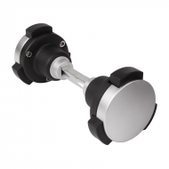 Bērniem drošs drošības rokturis — KIDLOC. Anodēta alumīnija un poliamīda drošības rokturis nodrošina bērnu drošību