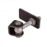 Trīsvirzienu regulējama 180° eņģe - GBMU – melnā metāla M20-130-50mm