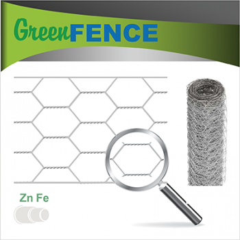 Žogs hexagonāls 25/0.7mm, ZN H 1.5m; Ø 0.7mm; L 10m