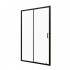 Dušas durvis VENTO Asti 120X195 cm, stikls 6mm Easy Clean caurspīdīgs, melns profils