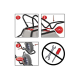 Ķerra CLIPSO EXCEL 120, ZN, pneimatisks ritenis 120L; 200KG;