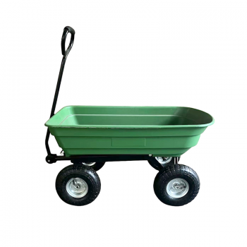 Kravu ratiņi, zaļi, 4 pneimatiski riteņi, plastmasas kulba (piegādājam NESALIKTU) 930x505x510/895 200KG