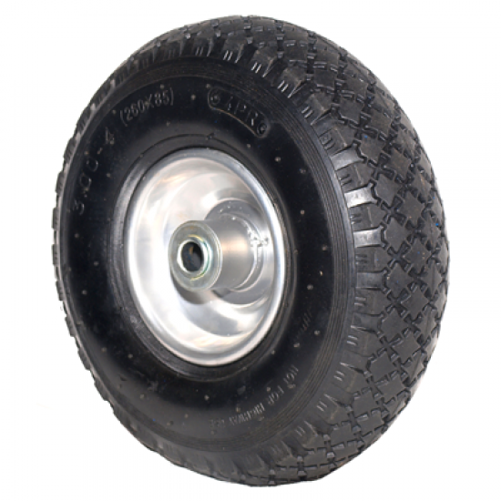 Pneimatisks ritenis, metāla disks, lodīšu gultņi 10*3.00-4" 16*75mm ASS/AXLE