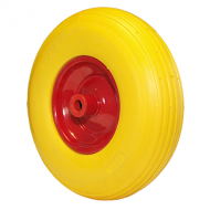 Poliuretāna ritenis, metāla disks, adatu gultņi 13*4.00-6", 20*100mm ASS/AXLE