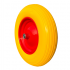 Poliuretāna ritenis, metāla disks, lodīšu gultņi (rezerves ritenis 1052 ķerrai) 14*3.50-8", 13*100mm ASS/AXLE