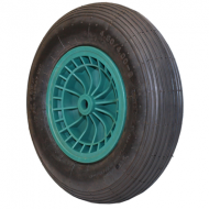 Pneimatisks ritenis, plastmasas disks, adatu gultņi (rezerves ritenis 1033 ķerrai) 16*4.0-8", 20*104mm ASS/AXLE