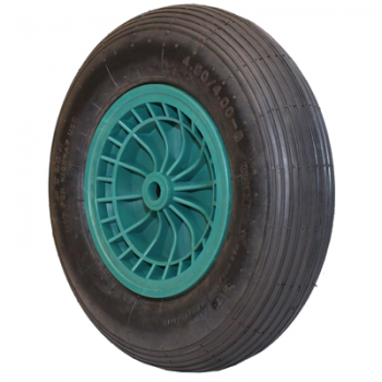 Pneimatisks ritenis, plastmasas disks, adatu gultņi (rezerves ritenis 1033 ķerrai) 16*4.0-8", 20*104mm ASS/AXLE